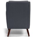 Ver imagem 4 de Poltrona Decorativa para e Recepção Gooby D02 Veludo Cinza B-317 - Lyam Decor