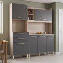 Ver imagem 1 de Cozinha Compacta 6 Portas 2 Gavetas 178cm com Pés Reguláveis
