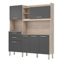 Ver imagem 7 de Cozinha Compacta 6 Portas 2 Gavetas 178cm com Pés Reguláveis