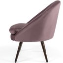 Ver imagem 4 de Kit 2 Poltronas Decorativas Fixa Pés Palito Rafa D02 Veludo Rosê C-305 - Lyam Decor
