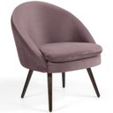 Ver imagem 2 de Kit 2 Poltronas Decorativas Fixa Pés Palito Rafa D02 Veludo Rosê C-305 - Lyam Decor