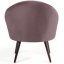 Ver imagem 5 de Kit 2 Poltronas Decorativas Fixa Pés Palito Rafa D02 Veludo Rosê C-305 - Lyam Decor