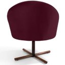 Ver imagem 6 de Kit 2 Poltronas Decorativas Giratória Base X Rafa D02 Veludo Marsala C-278 - Lyam Decor