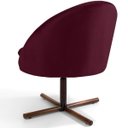 Ver imagem 4 de Kit 2 Poltronas Decorativas Giratória Base X Rafa D02 Veludo Marsala C-278 - Lyam Decor