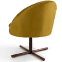 Ver imagem 5 de Kit 2 Poltronas Decorativas Giratória Base X Rafa D02 Veludo Mostarda C-279 - Lyam Decor