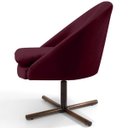 Ver imagem 4 de Poltrona Decorativa Giratória Base X Rafa D02 Veludo Marsala C-278 - Lyam Decor