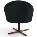 Ver imagem 6 de Kit 2 Poltronas Decorativas Giratória Base X Rafa D02 Veludo Preto C-300 - Lyam Decor