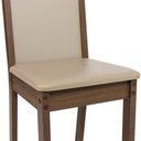Ver imagem 5 de Kit 6 Cadeiras Rustic/crema/sintético Bege 4280 Madesa Rustic/crema/sintético Bege