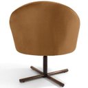 Ver imagem 6 de Kit 2 Poltronas Decorativas Giratória Base X Rafa D02 Veludo Telha C-262 - Lyam Decor