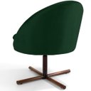 Ver imagem 3 de Poltrona Decorativa Giratória Base X Rafa D02 Veludo Verde C-303 - Lyam Decor