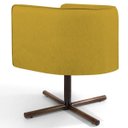 Ver imagem 4 de Kit 2 Poltronas Decorativas Giratória Base X Betina D02 Veludo Mostarda C-279 - Lyam Decor