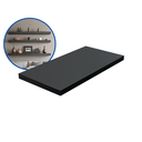 Ver imagem 2 de 1 Prateleira Preta 30X15 Com Suporte Flutuante Mdf  Organizadora Decoração Cozinha Quarto Banheiro