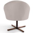 Ver imagem 6 de Kit 2 Poltronas Decorativas Giratória Base X Rafa D02 Veludo Bege C-309 - Lyam Decor