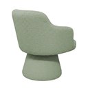 Ver imagem 7 de Poltrona Jade Base Cone Giratória Bouclé Verde Claro - Nexta Casa