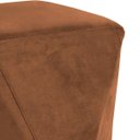 Ver imagem 2 de Puff Decorativo para Sala de Estar Ametista D02 Veludo Telha C-262