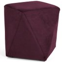 Ver imagem 1 de Puff Decorativo para Sala de Estar Ametista D02 Veludo Marsala B-278