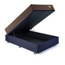 Ver imagem 5 de Base Box Baú Casal 138x188 Suede Preto com Colchão Relax Adorabile Molas Ensacadas