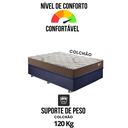 Ver mais imagens de Base Box Baú Casal 138x188 Suede Preto com Colchão Relax Adorabile Molas Ensacadas