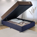 Ver imagem 3 de Base Box Baú Casal 138x188 Suede Preto com Colchão Relax Adorabile Molas Ensacadas
