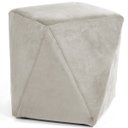 Ver imagem 1 de Puff Decorativo para Sala de Estar Ametista D02 Veludo Bege B-309
