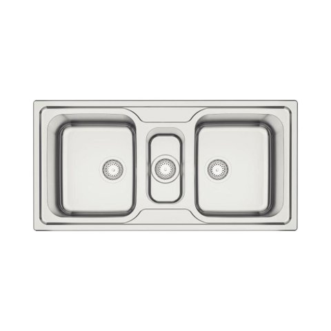 Cuba de Sobrepor Tramontina Marea Deep 100x50cm Aço Inox Escovado
