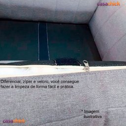 Sofá Caminha Pet Abel Cachorros e Gatos - Casa Chick Veludo Azul Marinho - 4