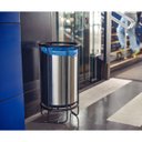 Ver imagem 2 de Lixeira Tramontina Cesena 65 Litros em Aço Inox com Acabamento Scotch Brite