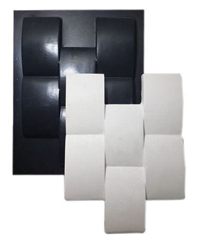 Forma Gesso/Cimento 3D ABS - Tijolinho Côncavo - 2