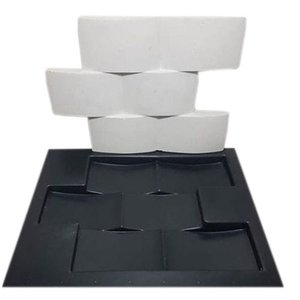 Forma Gesso/Cimento 3D ABS - Tijolinho Côncavo
