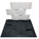 Ver imagem 1 de Forma Gesso/Cimento 3D ABS - Tijolinho Côncavo