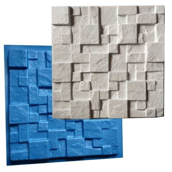 Forma Mosaico Borracha e Plástico Placa Gesso - Lindíssimo - 1