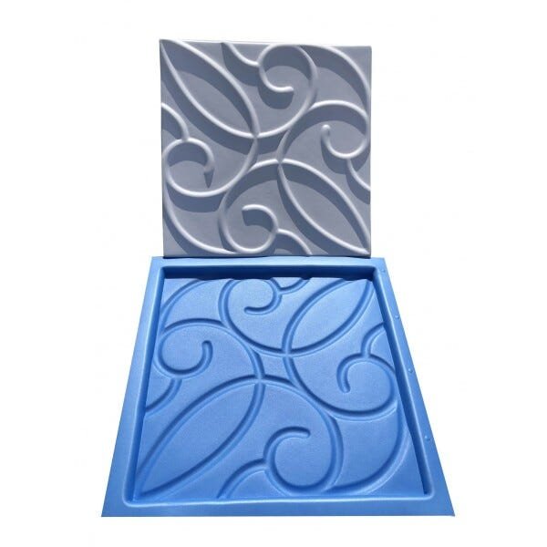 Forma Gesso Plástico e Borracha Placa 3D - Zafira 30x30 - 1