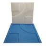 Molde Borracha e Plástico Bergamo Placa Gesso Forma 3D - 4