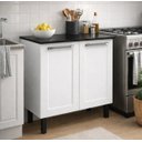 Ver imagem 1 de Balcão de Cozinha Florença 2 Portas 70cm Itatiaia Armário Multiuso Cor:branco