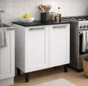 Ver imagem 1 de Balcão de Cozinha Florença 2 Portas 70cm Itatiaia Armário Multiuso Cor:branco