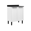 Ver imagem 2 de Balcão de Cozinha Florença 2 Portas 70cm Itatiaia Armário Multiuso Cor:branco