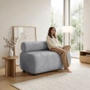 Ver imagem 3 de Sofá Namoradeira e Poltrona Decorativa para Sala Nara Suede D03 - D'Rossi
