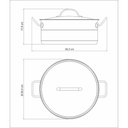 Ver imagem 5 de Caçarola Tramontina Professional Rasa em Aço Inox Fundo Triplo com Tampa Plana Detalhe Satinado 28