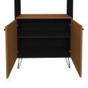 Ver imagem 3 de Estante Hit 2 Portas 3 Nichos - Freijó/preto