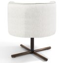 Ver imagem 7 de Kit 2 Poltronas Decorativas Giratória Base X Betina D02 Linho Bege B-443 - Lyam Decor