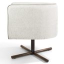 Ver imagem 6 de Kit 2 Poltronas Decorativas Giratória Base X Betina D02 Linho Bege B-443 - Lyam Decor