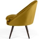 Ver imagem 4 de Kit 2 Poltronas Decorativas Fixa Pés Palito Rafa D02 Veludo Mostarda C-279 - Lyam Decor
