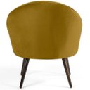 Ver imagem 5 de Kit 2 Poltronas Decorativas Fixa Pés Palito Rafa D02 Veludo Mostarda C-279 - Lyam Decor