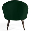 Ver imagem 5 de Kit 2 Poltronas Decorativas Fixa Pés Palito Rafa D02 Veludo Verde C-303 - Lyam Decor