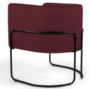 Ver imagem 4 de Kit 2 Poltronas Decorativas Fixa Base de Aço Preto Betina D02 Veludo Marsala C-278 - Lyam Decor