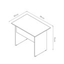 Ver imagem 4 de Mesa Escrivaninha para Escritório 90cm Home Office New City Calvi/Preto - Gebb Work