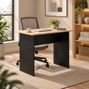 Ver imagem 1 de Mesa Escrivaninha para Escritório 90cm Home Office New City Calvi/Preto - Gebb Work