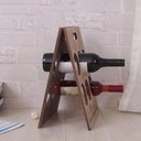 Ver imagem 3 de Organizador Portátil de Vinhos Adega Suporte de Mesa e Chão