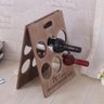Organizador Portátil de Vinhos Adega Suporte de Mesa e Chão - 4