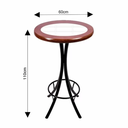 Ver imagem 2 de Mesa Bistrô Azulejo Branco Imbuia